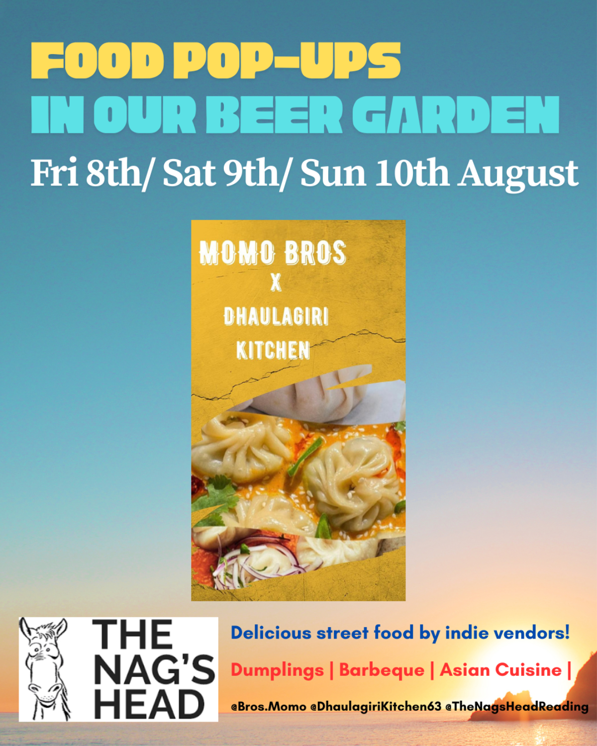 Food Pop-ups in our Beer Garden: Momo Bros X Dhaulagiri Kitchen